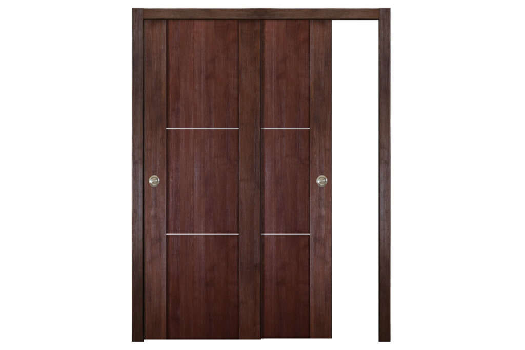 Nova Italia Stile 2H Prestige Brown Laminate Interior Door - Bypass Door