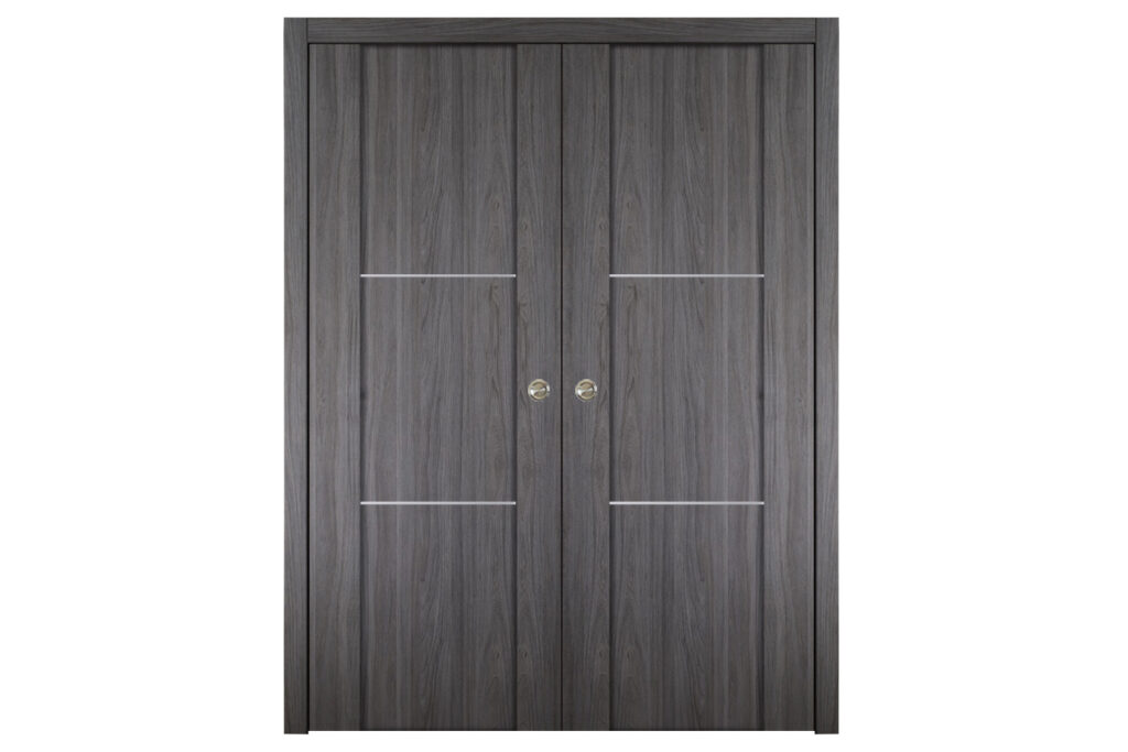 Nova Italia Stile 2H Swiss Elm Laminate Interior Door - Double Pocket