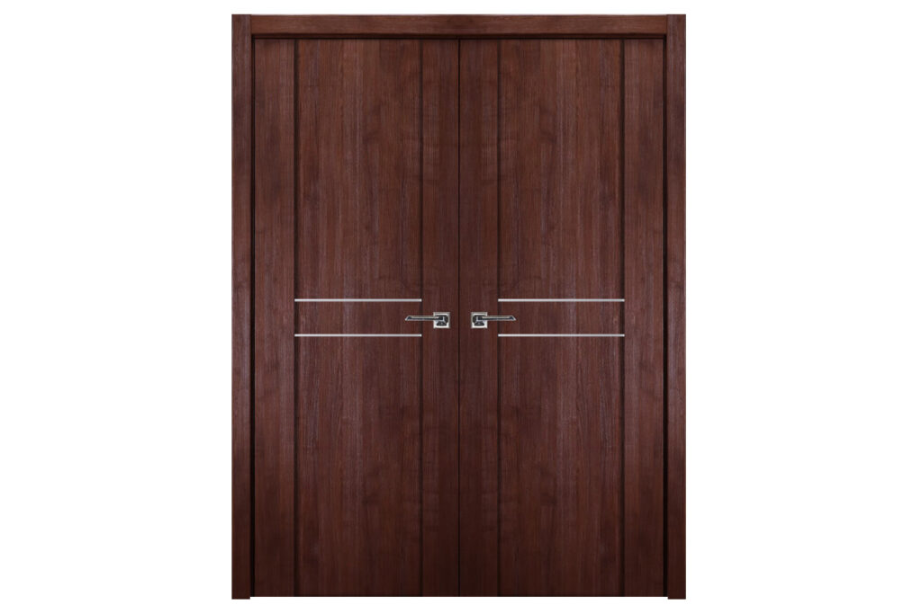 Nova Italia Stile 2HC Prestige Brown Laminate Interior Door - Double Door