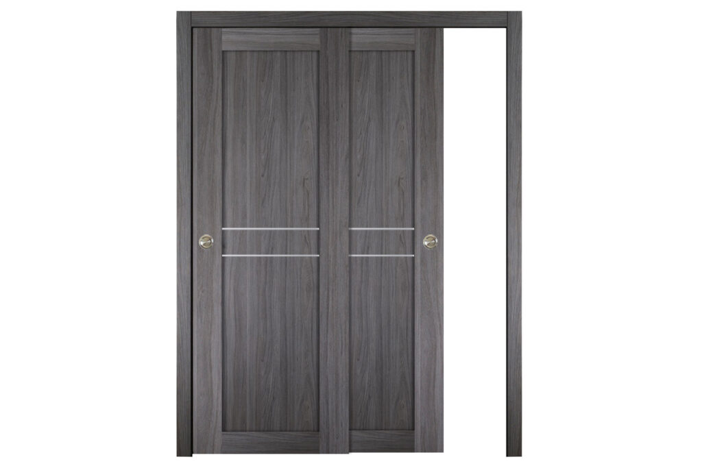 Nova Italia Stile 2HC Swiss Elm Laminate Interior Door - Bypass Door