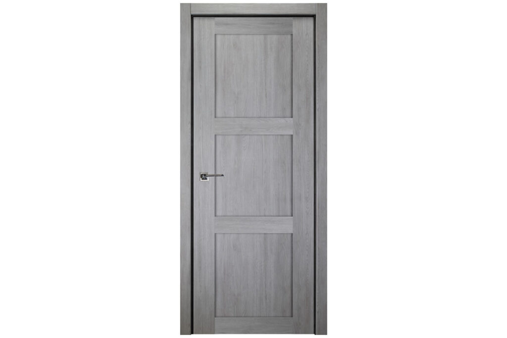 Nova Italia Stile 3 Lite Light Grey Laminate Interior Door - Single Door