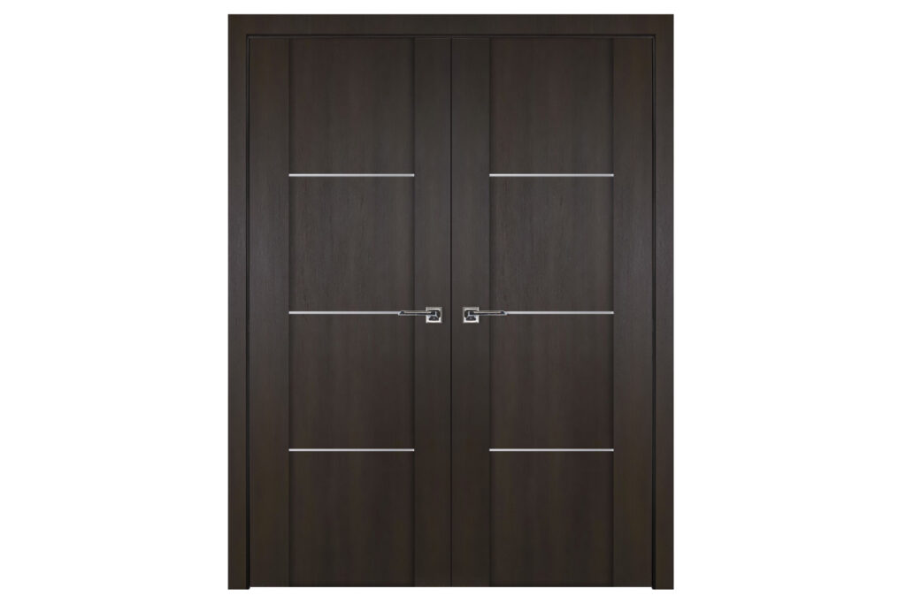 Nova Italia Stile 3H Premium Wenge Laminate Interior Door - Double Door