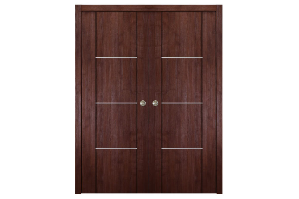 Nova Italia Stile 3H Prestige Brown Laminate Interior Door - Double Pocket