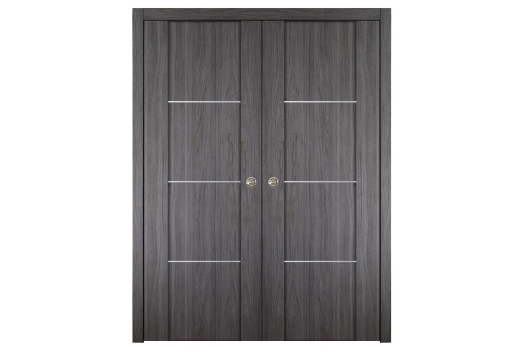Nova Italia Stile 3H Swiss Elm Laminate Interior Door - Double Pocket