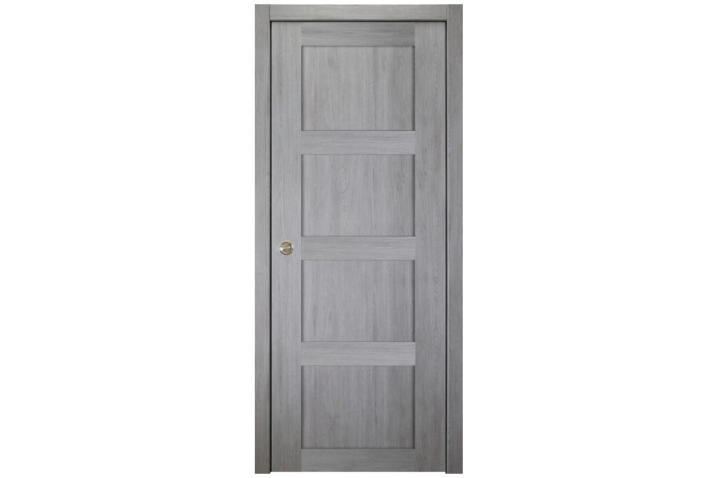 Nova Italia Stile 4 Lite Light Grey Laminate Interior Door - Single Pocket
