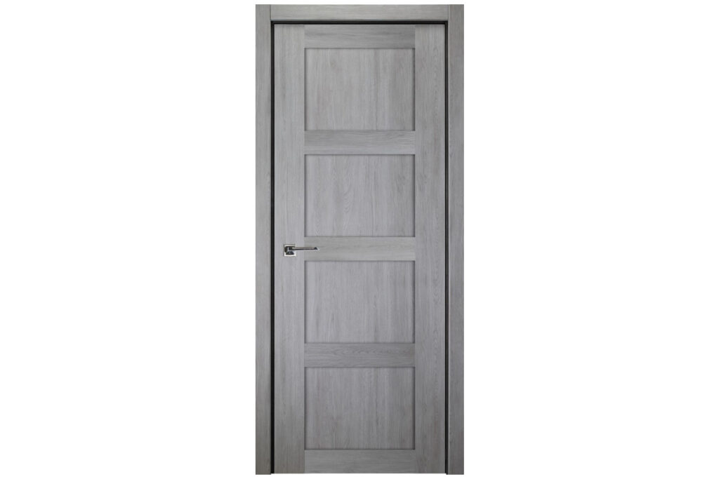 Nova Italia Stile 4 Lite Light Grey Laminate Interior Door - Single Door
