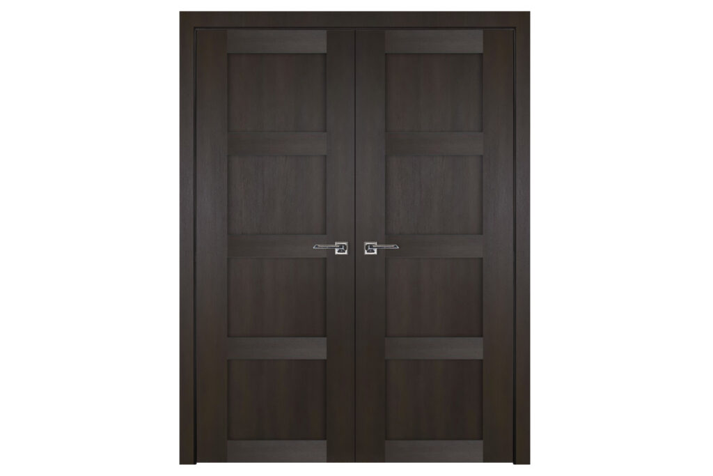 Nova Italia Stile 4 Lite Premium Wenge Laminate Interior Door - Double Door
