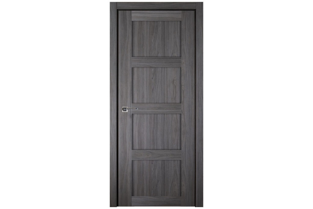 Nova Italia Stile 4 Lite Swiss Elm Laminate Interior Door - Single Door