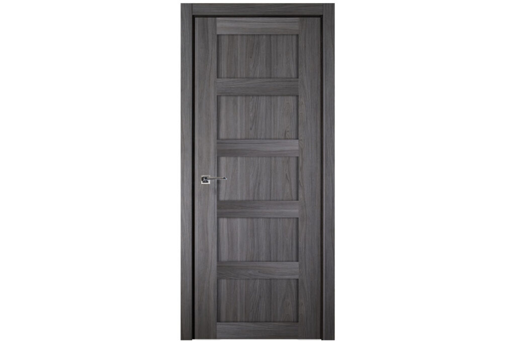 Nova Italia Stile 5 Lite Swiss Elm Laminate Interior Door - Single Door