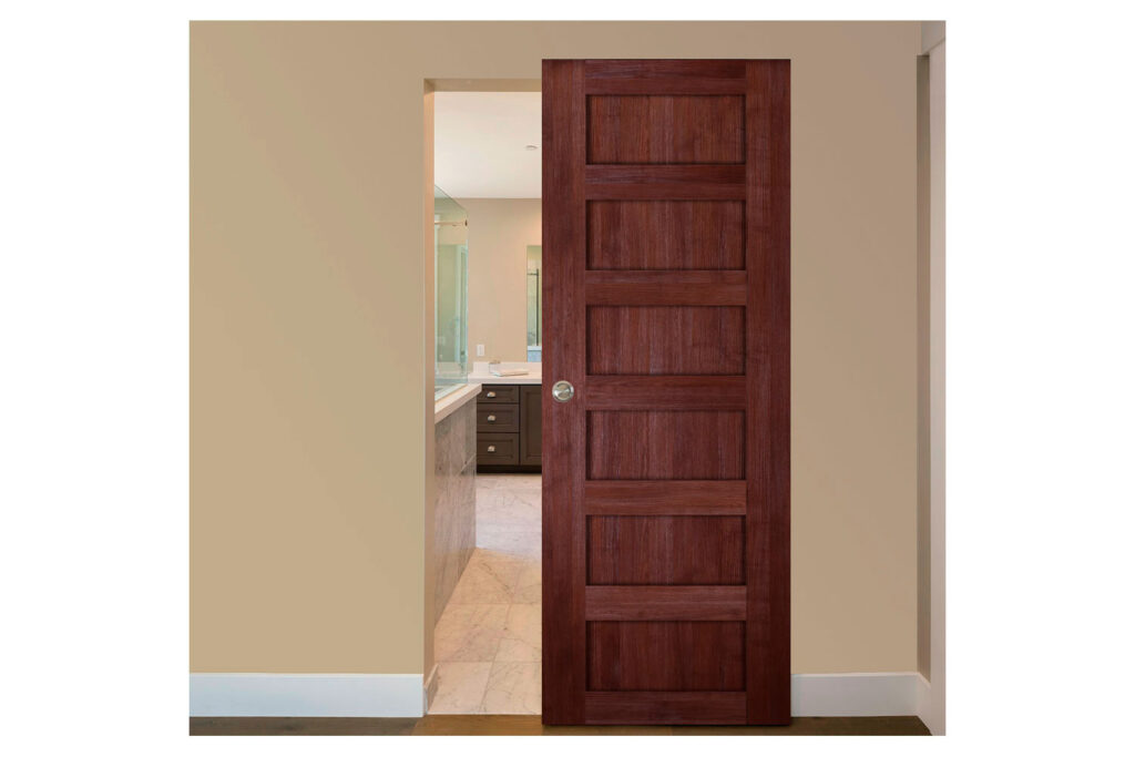 Nova Italia Stile 6 Lite Prestige Brown Laminate Interior Door - Magic Door