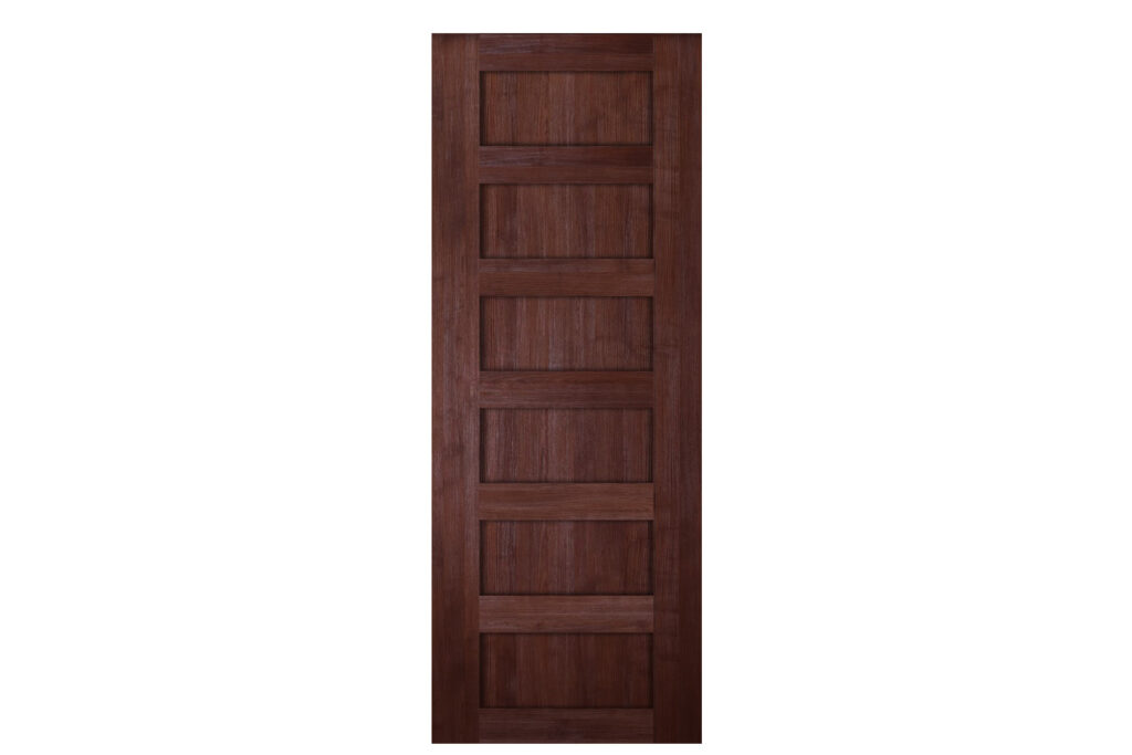 Nova Italia Stile 6 Lite Prestige Brown Laminate Interior Door - Slab