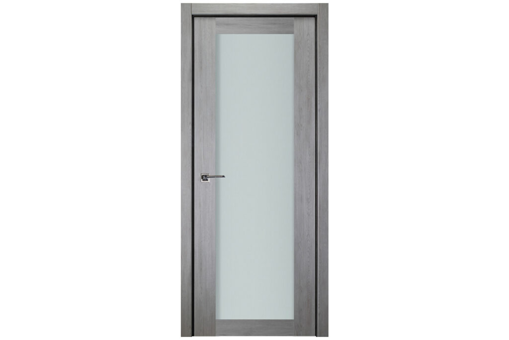 Nova Italia Vetro 1 Lite Light Grey Laminate Interior Door - Single Door
