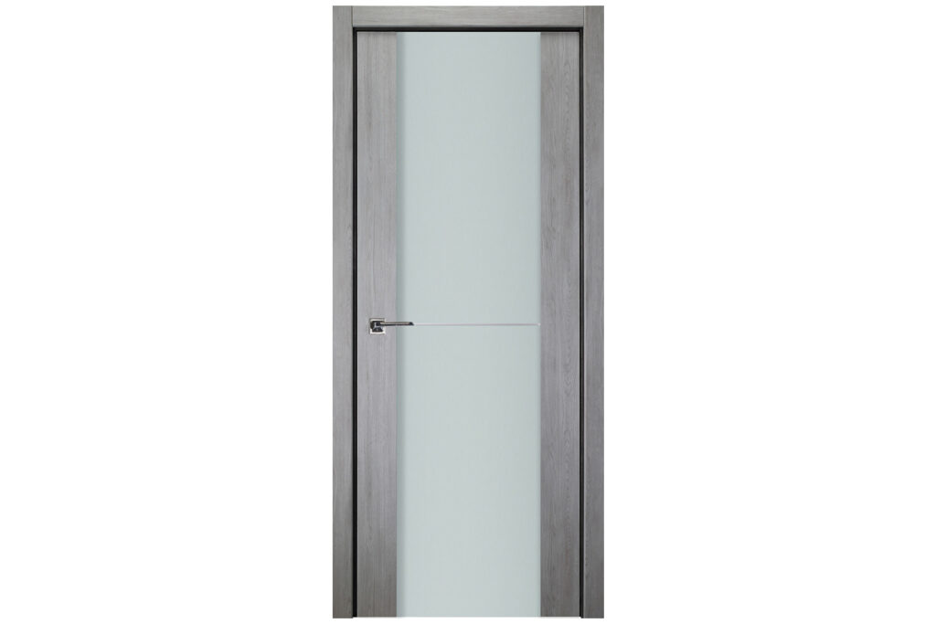 Nova Italia Vetro 1H Light Grey Laminate Interior Door - Single Door