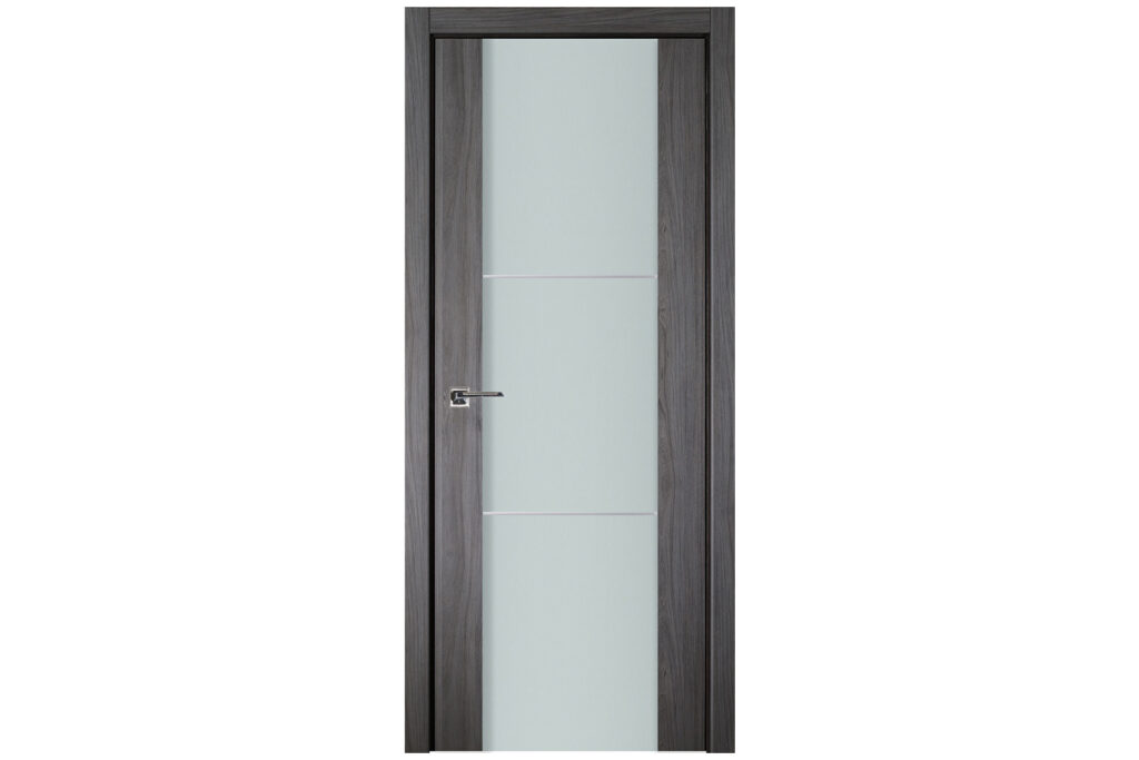 Nova Italia Vetro 2H Swiss Elm Laminate Interior Door - Single Door