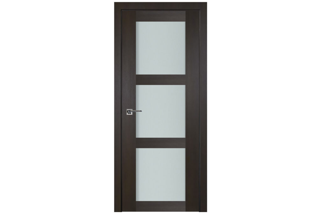 Nova Italia Vetro 3 Lite Premium Wenge Laminate Interior Door - Single Door