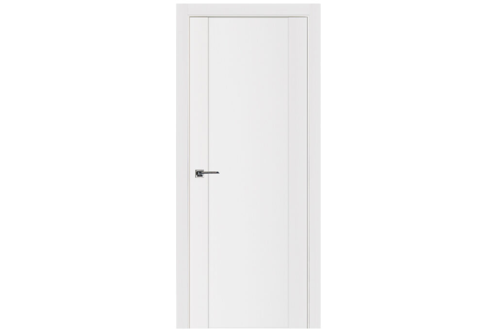 Nova Stile 001 Soft White Laminated Modern Interior Door - Single Door