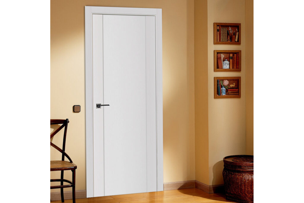 Nova Stile 001 Soft White Laminated Modern Interior Door