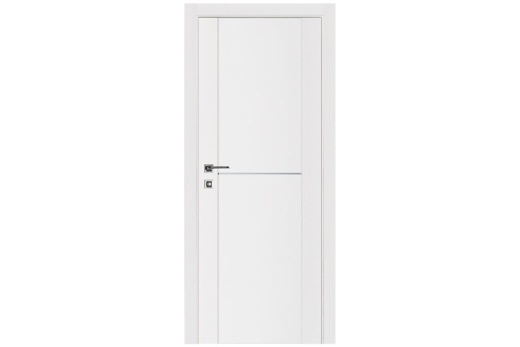 Nova Stile 002 Soft White Laminated Modern Interior Door - Single Door