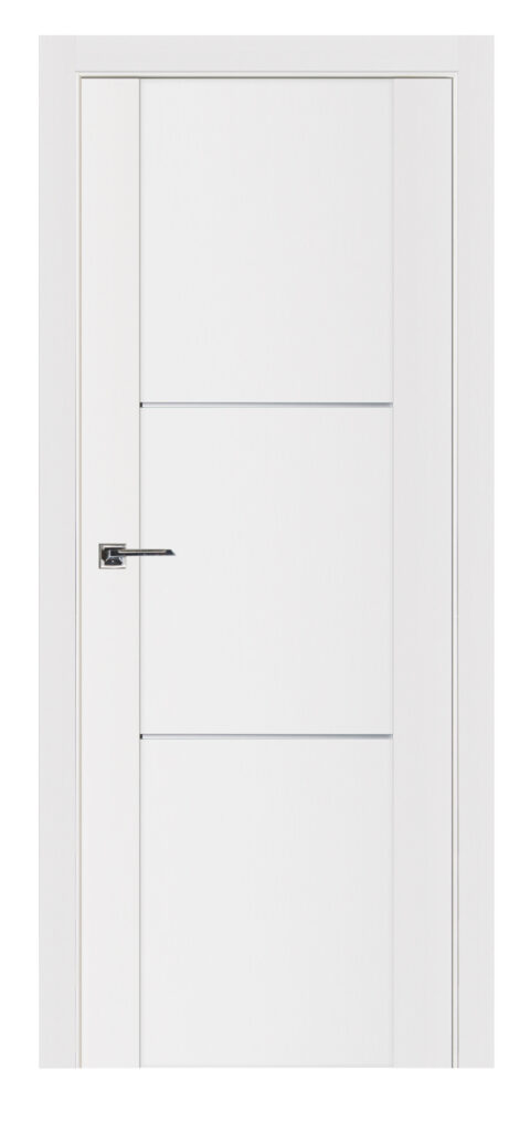 Nova Stile 004 Soft White Laminated Modern Interior Door