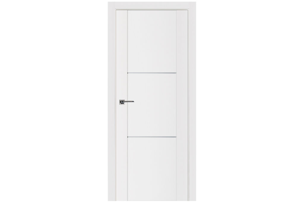 Nova Stile 004 Soft White Laminated Modern Interior Door - Single Door