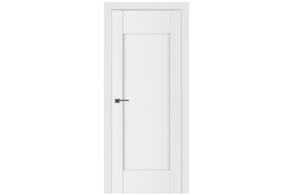 Nova Stile 012 Soft White Laminated Modern Interior Door - Single Door