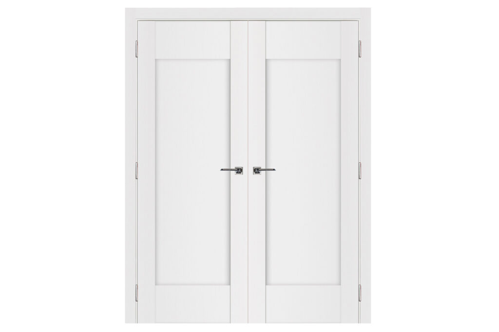 Nova Stile 012 Soft White Laminated Modern Interior Door - Double Door