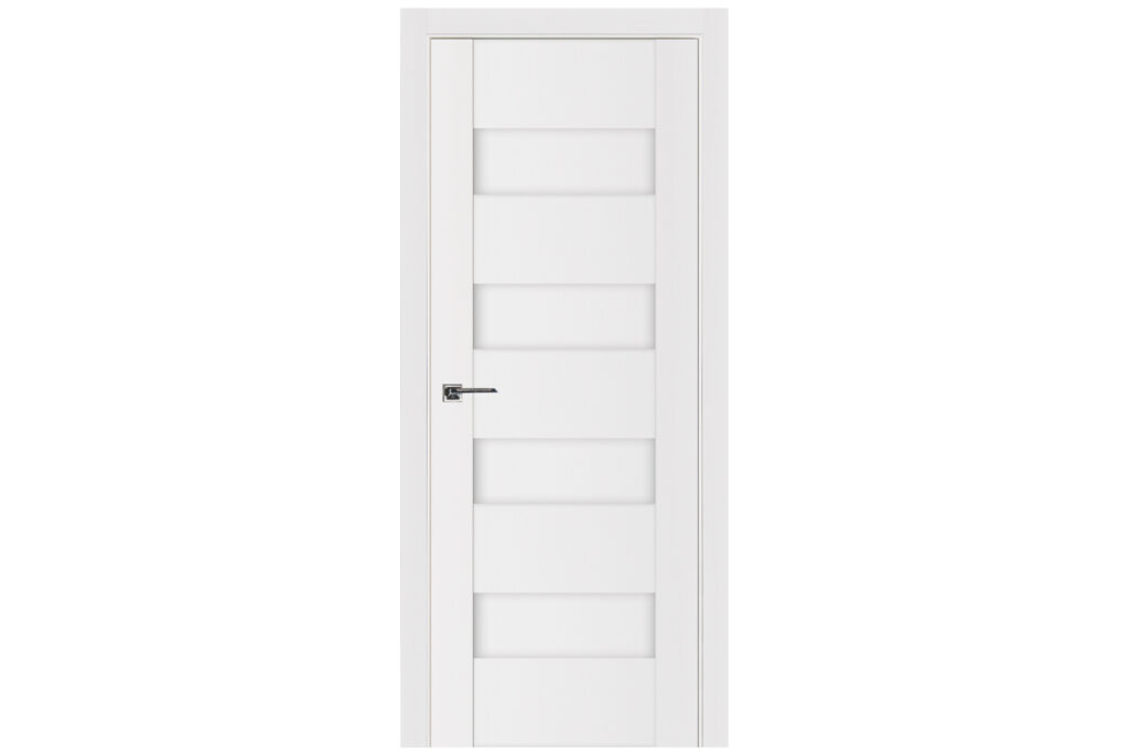 Nova Stile 017 Soft White Laminated Modern Interior Door - Single Door