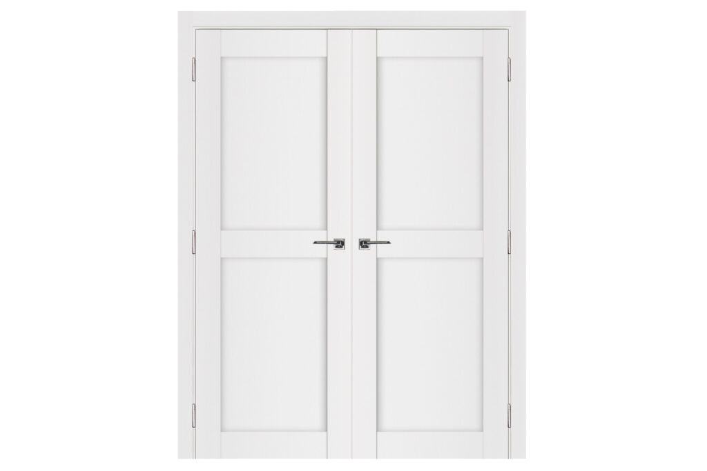 Nova Stile 020 Soft White Laminated Modern Interior Door - Double Door