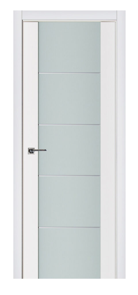Nova Triplex 007 Soft White Laminated Modern Interior Door