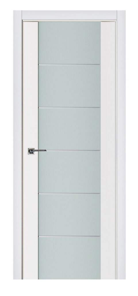 Nova Triplex 008 Soft White Laminated Modern Interior Door