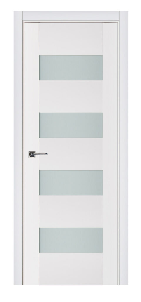 Nova Triplex 017 Soft White Laminated Modern Interior Door