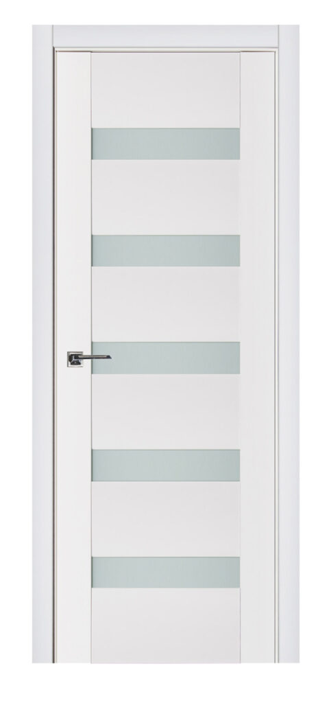 Nova Triplex 018 Soft White Laminated Modern Interior Door