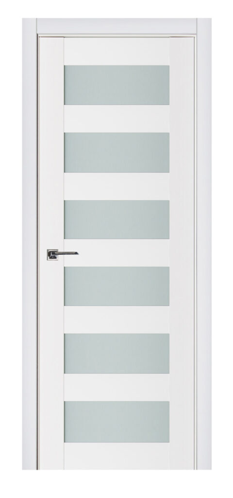 Nova Triplex 023 Soft White Laminated Modern Interior Door