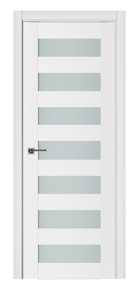 Nova Triplex 024 Soft White Laminated Modern Interior Door
