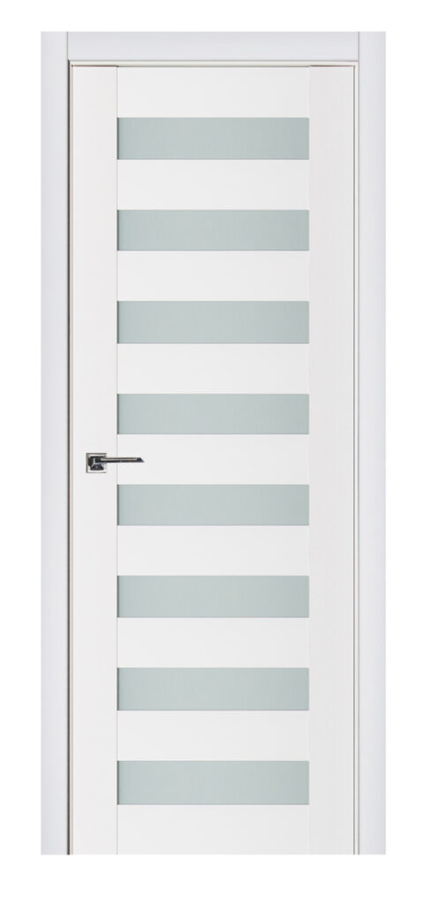 Nova Triplex 025 Soft White Laminated Modern Interior Door