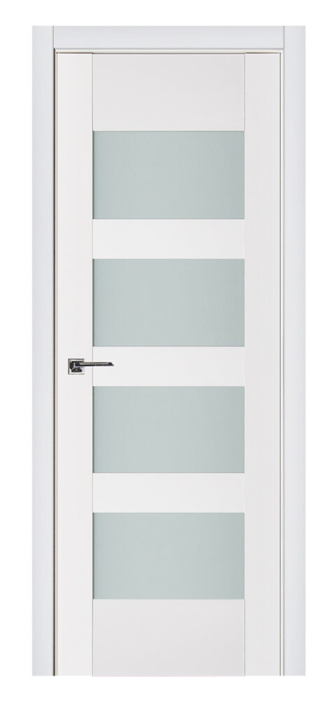 Nova Triplex 035 Soft White Laminated Modern Interior Door
