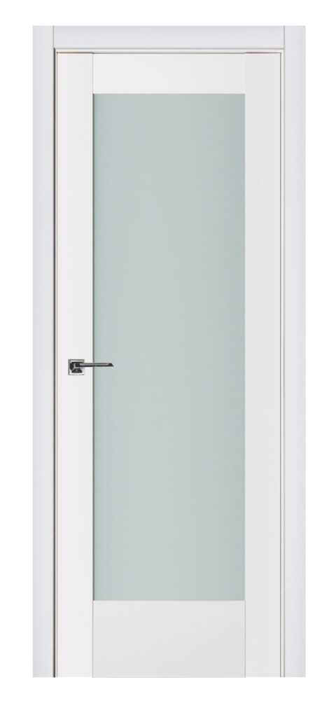 Nova Triplex 056 Soft White Laminated Modern Interior Door