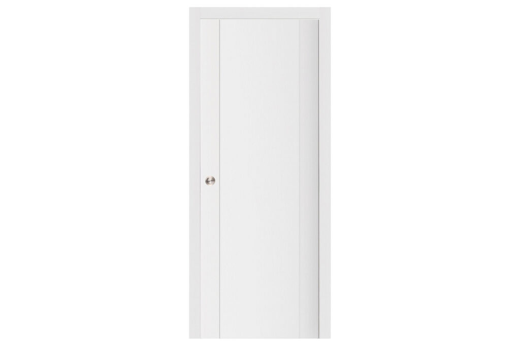 Nova Stile 001 Soft White Laminated Modern Interior Door - Single Pocket