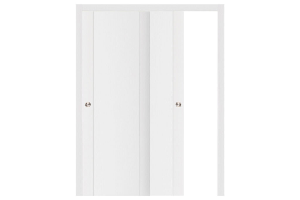 Nova Stile 001 Soft White Laminated Modern Interior Door - Bypass Door