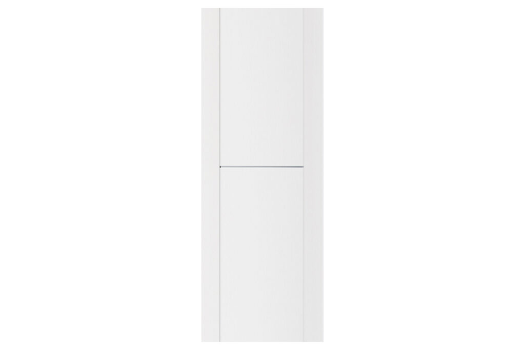 Nova Stile 002 Soft White Laminated Modern Interior Door - Slab