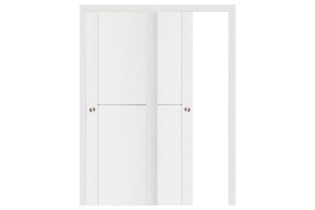 Nova Stile 002 Soft White Laminated Modern Interior Door - Bypass Door