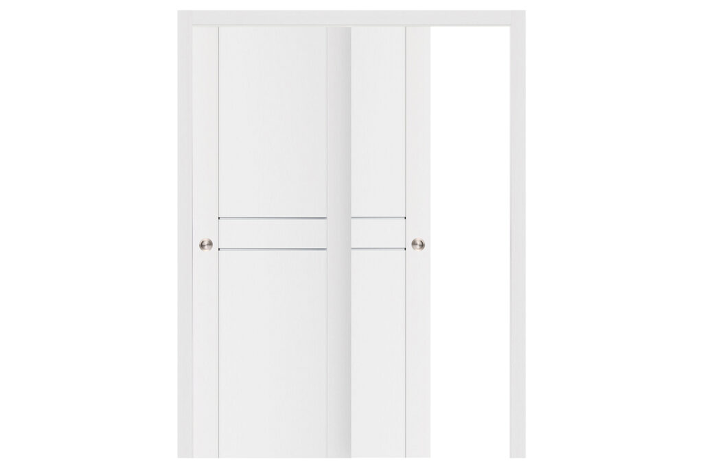 Nova Stile 003 Soft White Laminated Modern Interior Door - Bypass Door