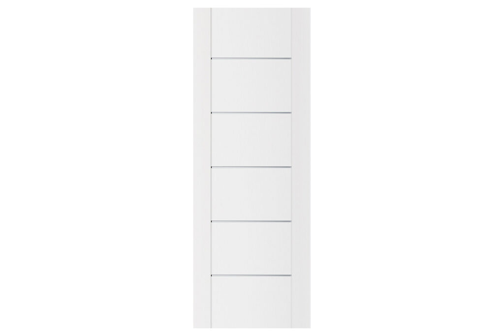 Nova Stile 008 Soft White Laminated Modern Interior Door - Slab