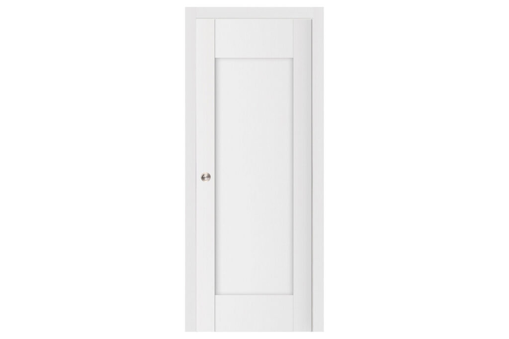 Nova Stile 012 Soft White Laminated Modern Interior Door - Single Pocket