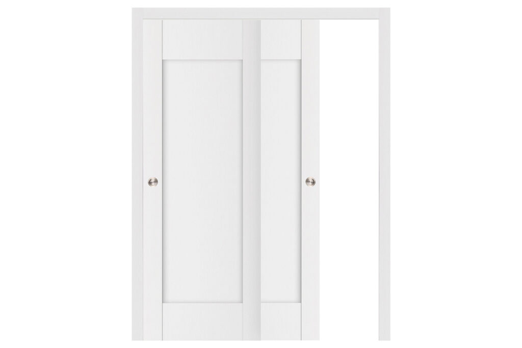 Nova Stile 012 Soft White Laminated Modern Interior Door - Bypass Door