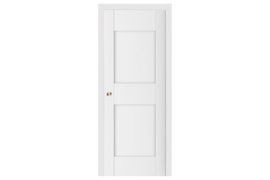 Nova Stile 013 Soft White Laminated Modern Interior Door - Single Pocket