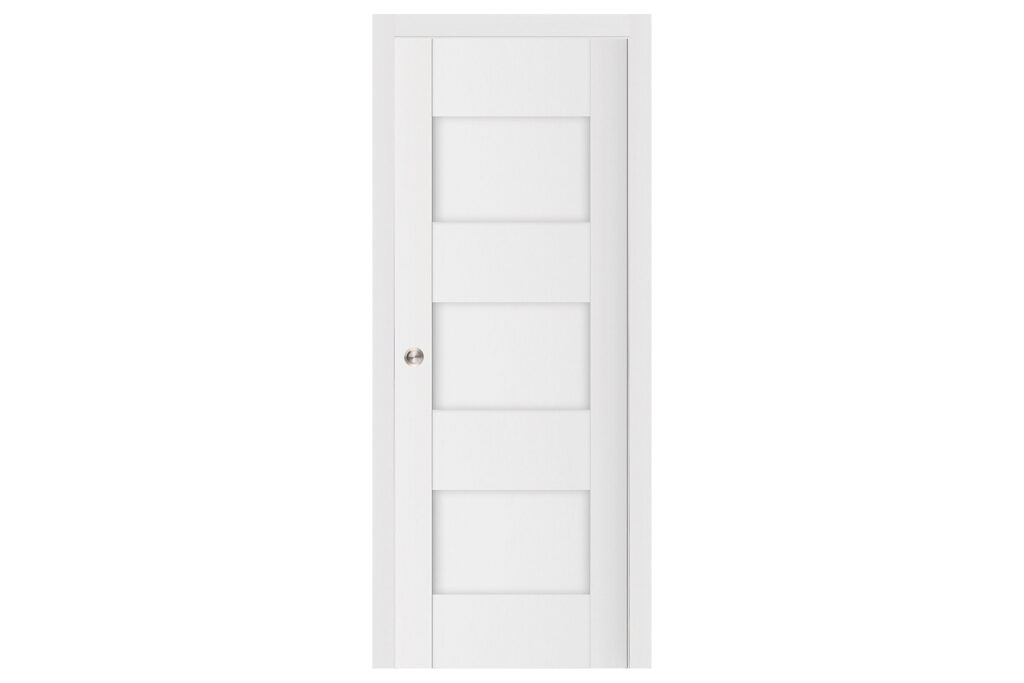 Nova Stile 015 Soft White Laminated Modern Interior Door - Single Pocket
