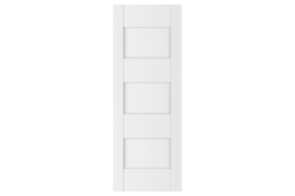 Nova Stile 015 Soft White Laminated Modern Interior Door - Slab