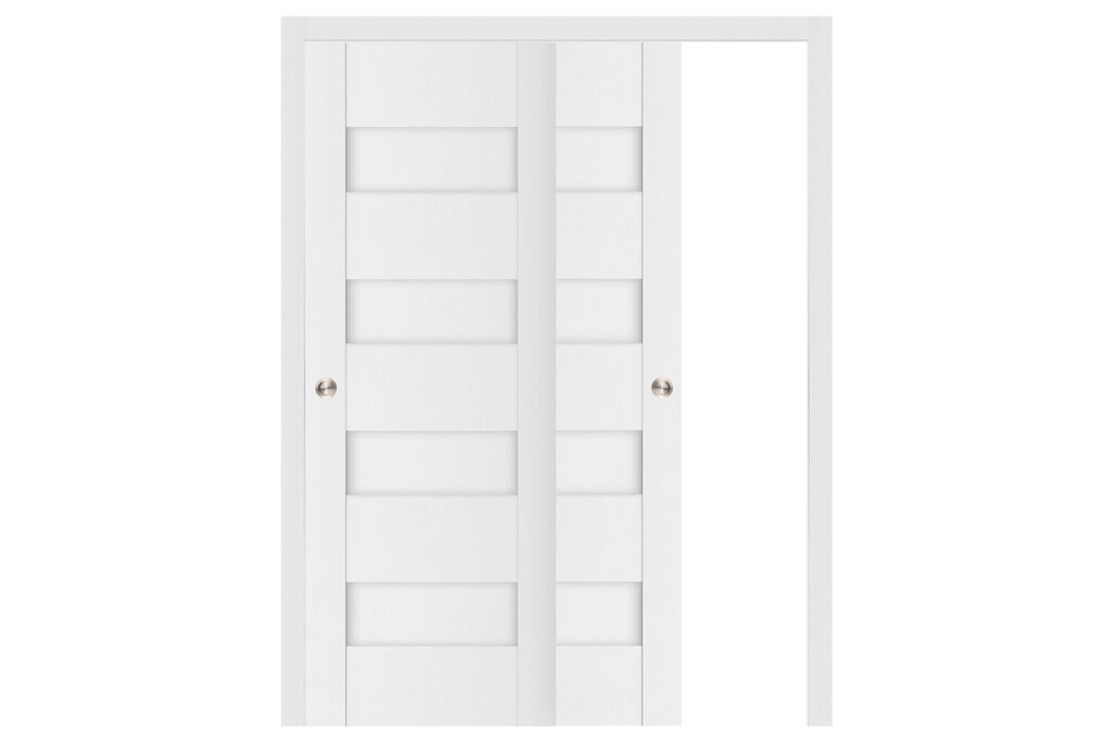 Nova Stile 017 Soft White Laminated Modern Interior Door - Bypass Door