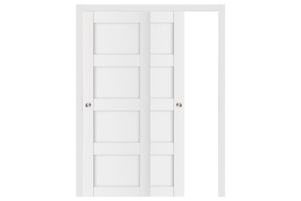 Nova Stile 021 Soft White Laminated Modern Interior Door - Bypass Door